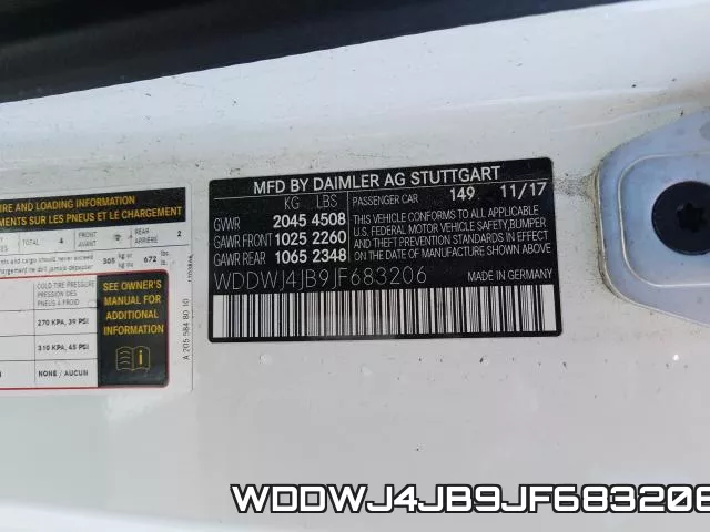 WDDWJ4JB9JF683206 фото 2