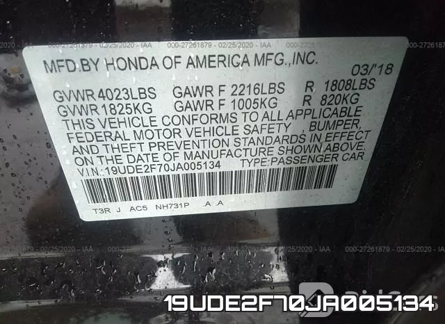 19UDE2F70JA005134 фото 10