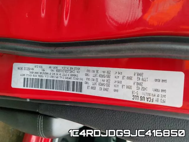 1C4RDJDG9JC416850 фото 2