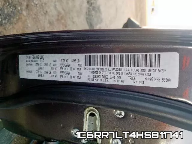 1C6RR7LT4HS811741 фото 2
