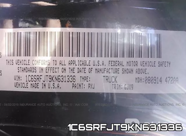 1C6SRFJT9KN631336 фото 10