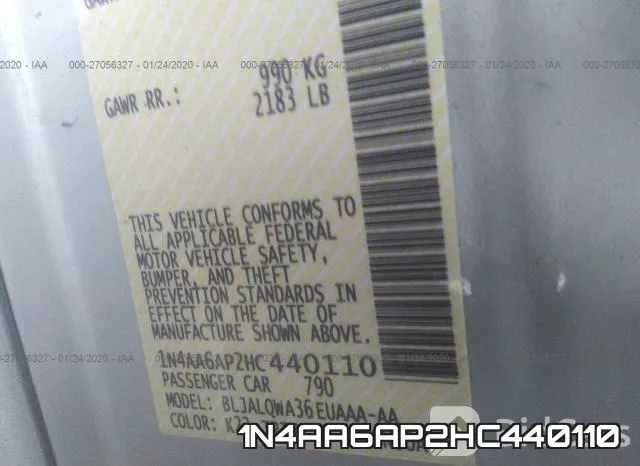 1N4AA6AP2HC440110 фото 7