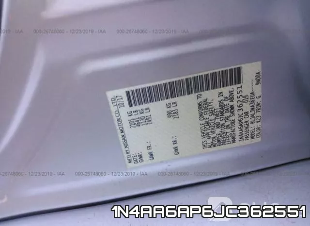 1N4AA6AP6JC362551 фото 10