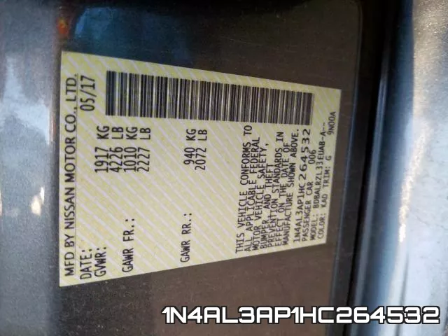 1N4AL3AP1HC264532 фото 2