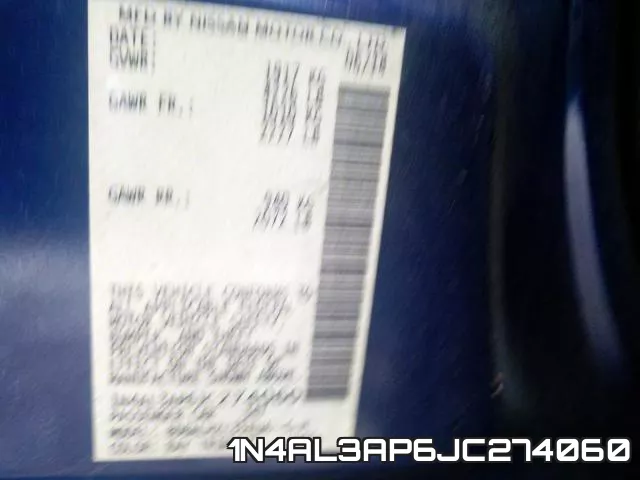 1N4AL3AP6JC274060 фото 2