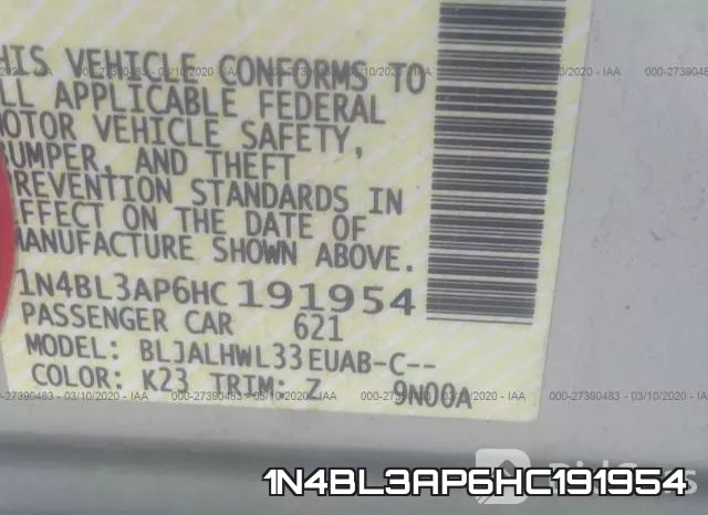 1N4BL3AP6HC191954 фото 10