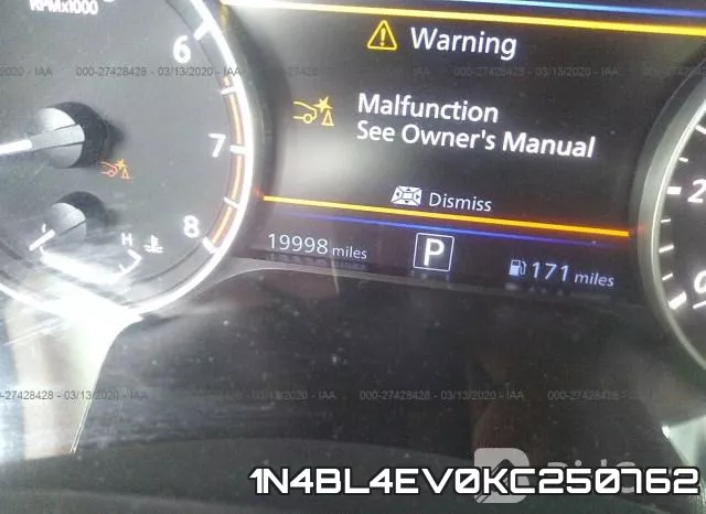 1N4BL4EV0KC250762 фото 8