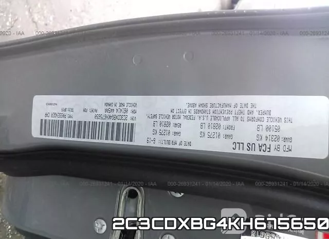 2C3CDXBG4KH675650 фото 10