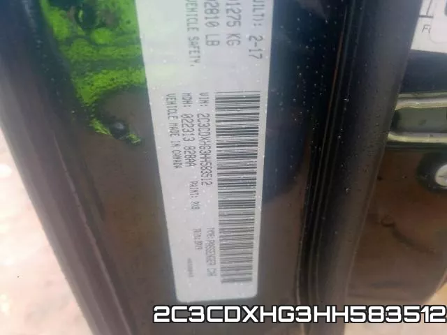 2C3CDXHG3HH583512 фото 2