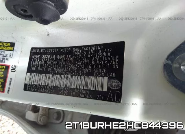 2T1BURHE2HC844396 фото 10