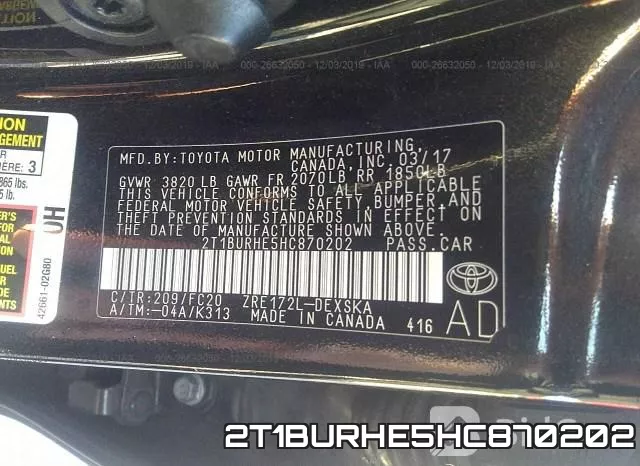2T1BURHE5HC870202 фото 10