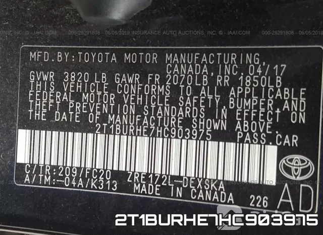 2T1BURHE7HC903975 фото 10