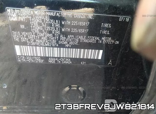 2T3BFREV8JW821814 фото 10