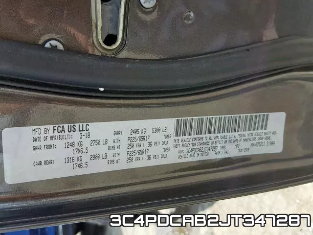3C4PDCAB2JT347287 фото 2