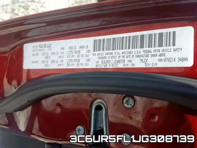 3C6UR5FL1JG308739 фото 2