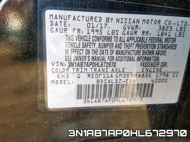 3N1AB7AP0HL672970 фото 2
