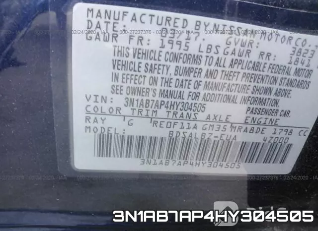 3N1AB7AP4HY304505 фото 10