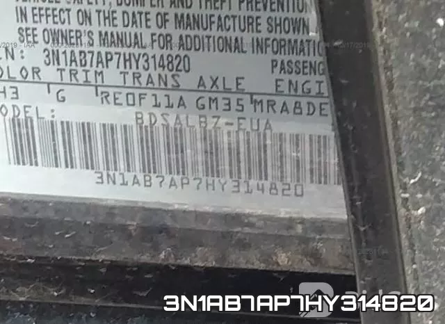 3N1AB7AP7HY314820 фото 5