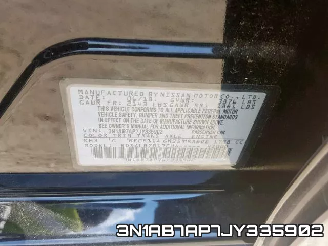 3N1AB7AP7JY335902 фото 2