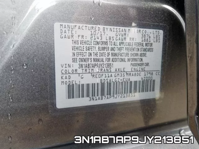 3N1AB7AP9JY213851 фото 2