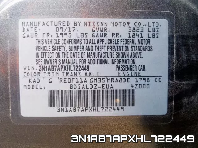 3N1AB7APXHL722449 фото 2