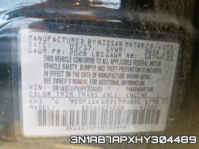 3N1AB7APXHY304489 фото 2