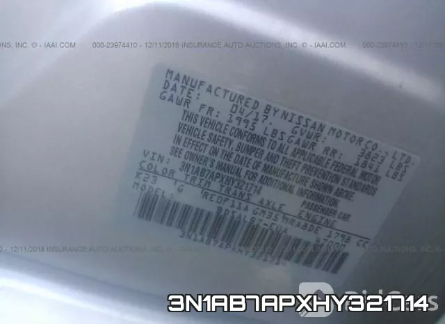 3N1AB7APXHY321714 фото 8
