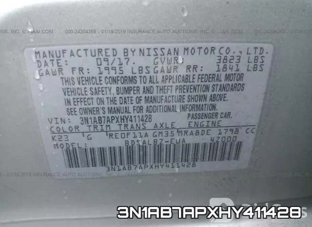 3N1AB7APXHY411428 фото 9