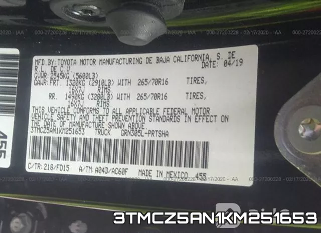 3TMCZ5AN1KM251653 фото 10