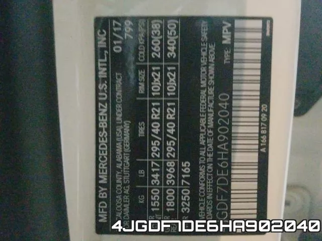 4JGDF7DE6HA902040 фото 2