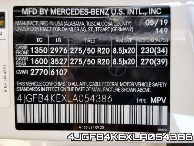 4JGFB4KEXLA054386 фото 2