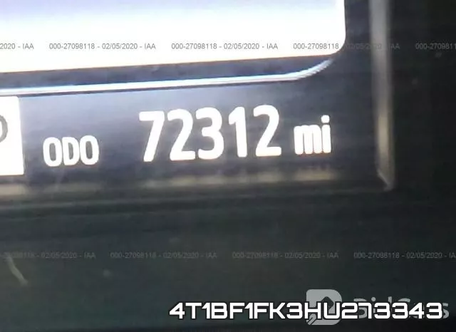 4T1BF1FK3HU273343 фото 8