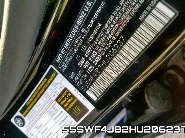 55SWF4JB2HU206237 фото 2