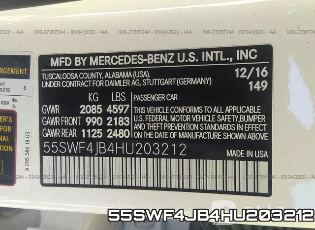 55SWF4JB4HU203212 фото 5