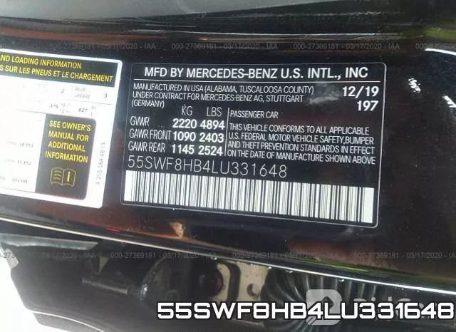 55SWF8HB4LU331648 фото 10