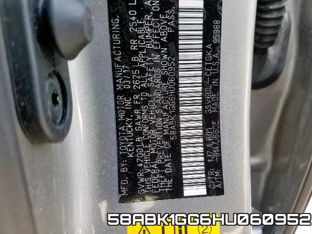 58ABK1GG6HU060952 фото 2