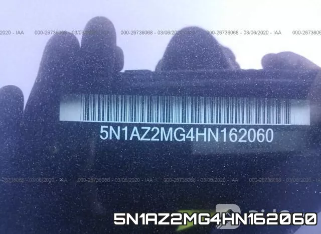 5N1AZ2MG4HN162060 фото 5