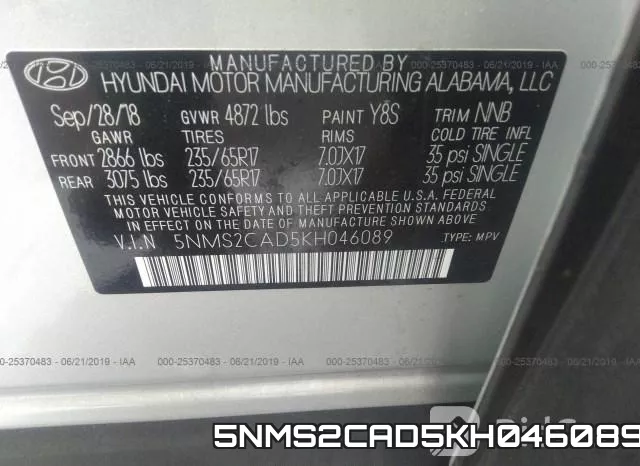 5NMS2CAD5KH046089 фото 10