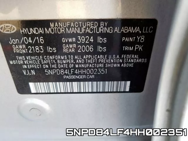 5NPD84LF4HH002351 фото 2