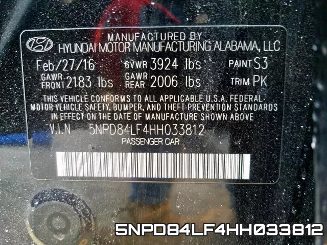 5NPD84LF4HH033812 фото 2