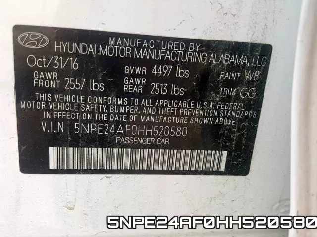 5NPE24AF0HH520580 фото 2