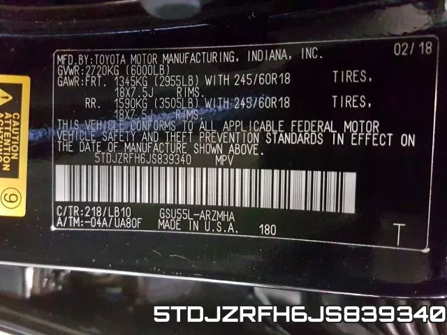 5TDJZRFH6JS839340 фото 2