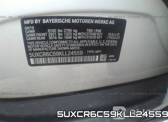 5UXCR6C59KLL24559 фото 10