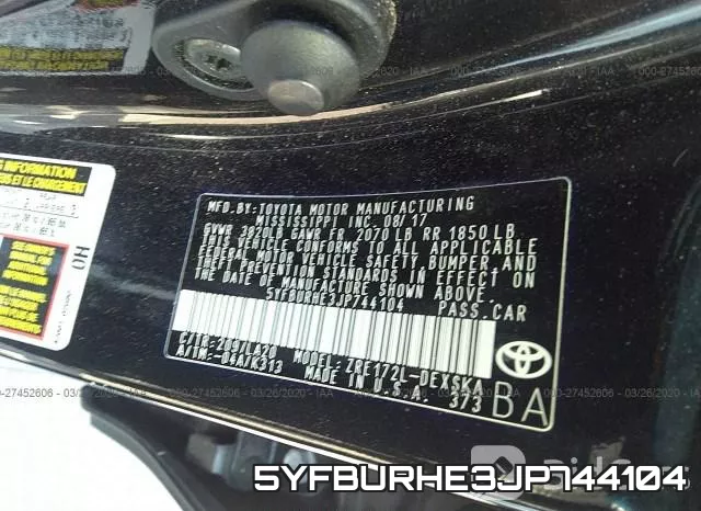 5YFBURHE3JP744104 фото 8