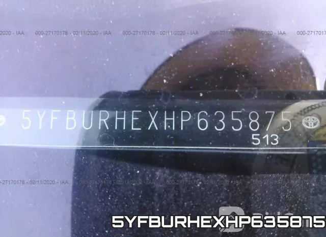 5YFBURHEXHP635875 фото 8