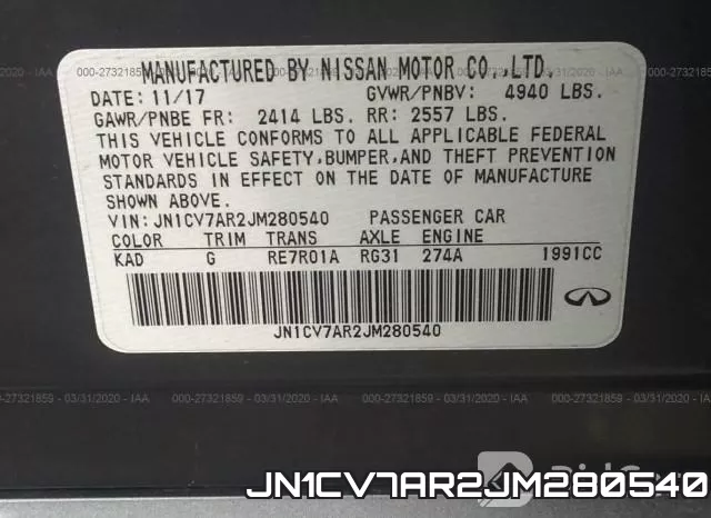 JN1CV7AR2JM280540 фото 10