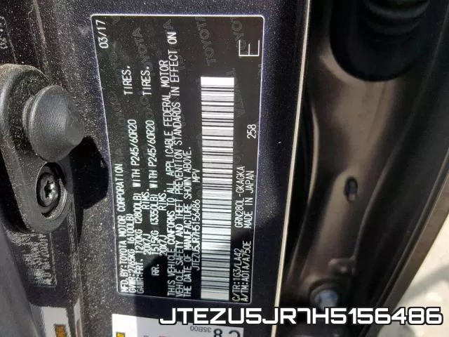 JTEZU5JR7H5156486 фото 2