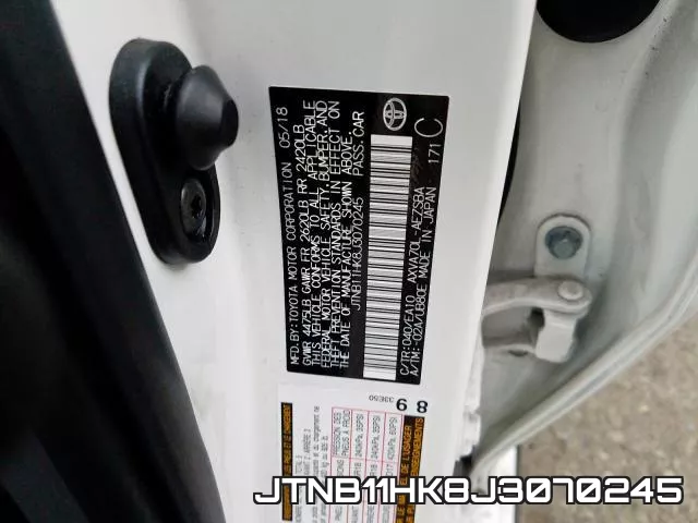 JTNB11HK8J3070245 фото 2