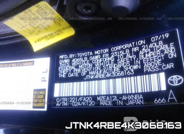 JTNK4RBE4K3068163 фото 10