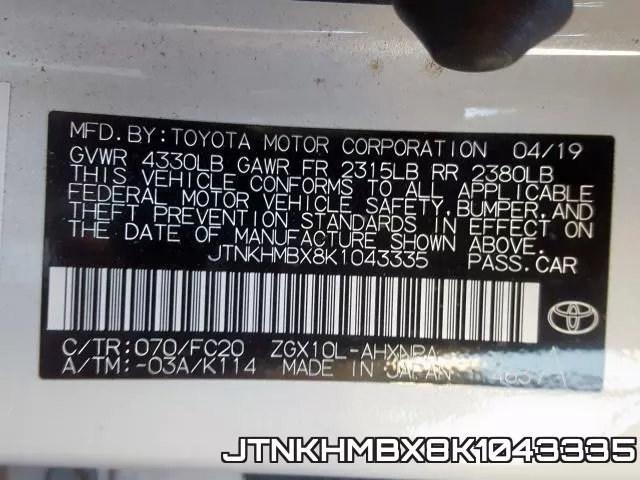 JTNKHMBX8K1043335 фото 2
